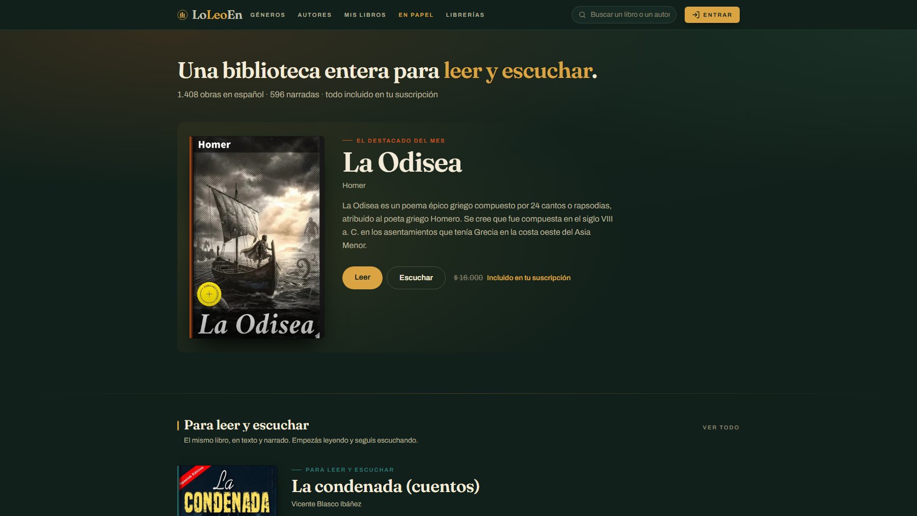 LoLeoEn app screen